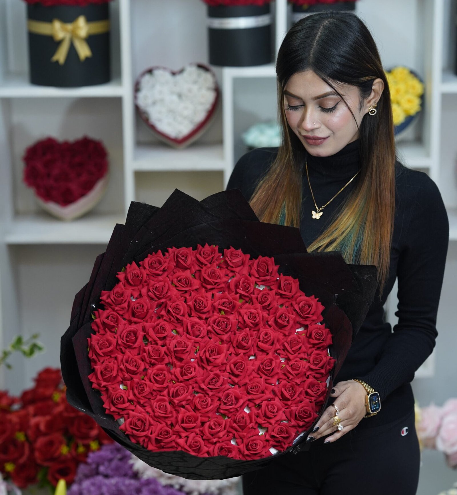 100 Rose Bouquet - Team14bd