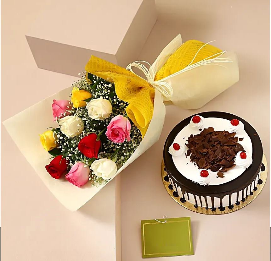 Cake & Flower Combo T14-013 - Team14bd