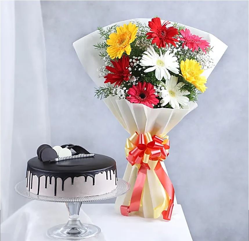 Cake & Flower Combo T14-020 - Team14bd